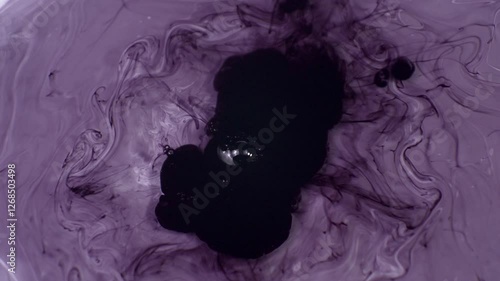 black ink drop