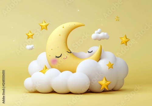 Playful design elements perfect for baby sleep products. 