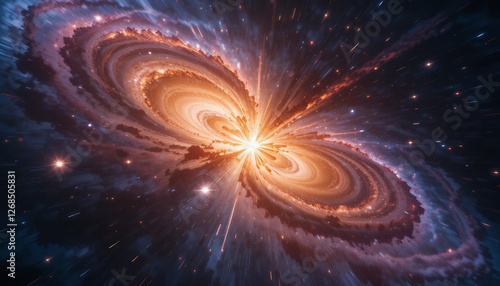 Epic Time-Lapse: Distant Galaxy Collision in Stunning Cosmic Light