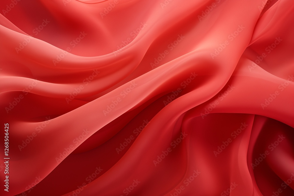 Abstract background red silk fabric with graceful and soft Abstract background red silk fabric with graceful and soft