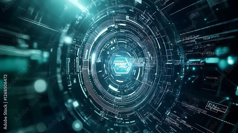 Abstract Futuristic Digital Technology Interface Design Abstract Futuristic Digital Technology Interface Design