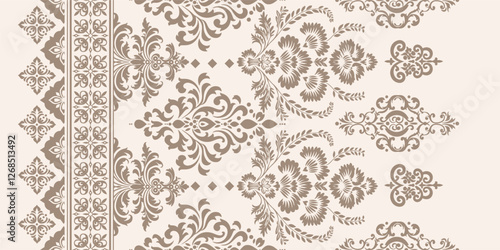  Ethnic Motifs Ikat floral paisley embroidery floral. ikat Saree Sarong oriental pattern traditional.Ikat embroidery style abstract embroidery design for texture,fabric,clothing,wrapping,decoration