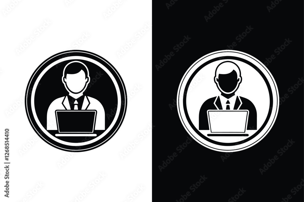 Mentoring & Training Outline Icons Mentoring & Training Outline Icons