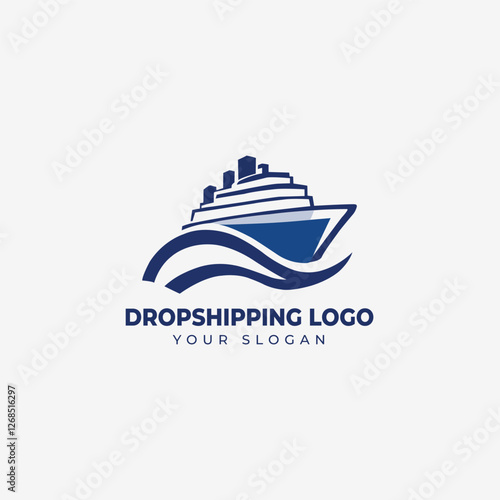 High Quality Dropshipping logo Business vector to Sell Products Online