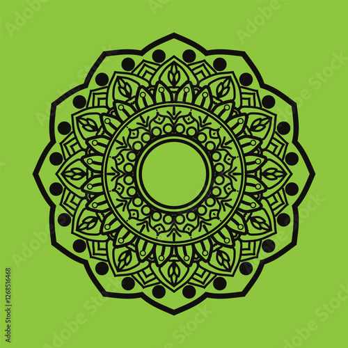 Floral mandala in decorative way to every work