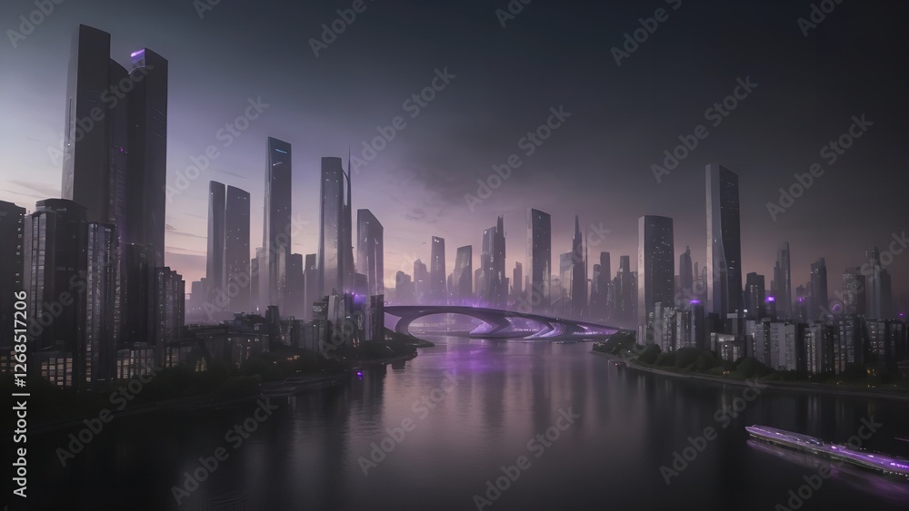 Fototapeta premium night view of the city