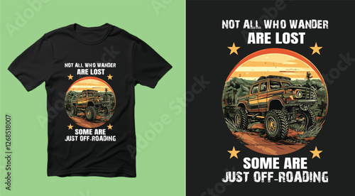 Off-roading t-shirt design