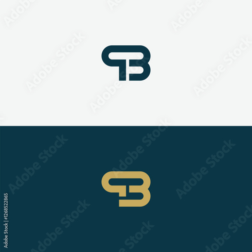 Alphabet letters Initials Monogram logo QB, QB INITIAL, QB letter
