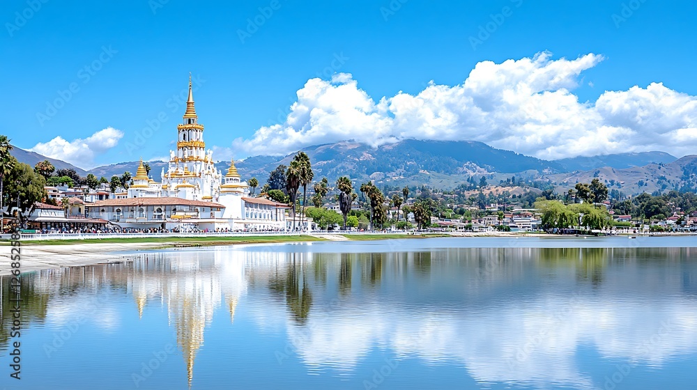 Fototapeta premium Scenic daytime reflections