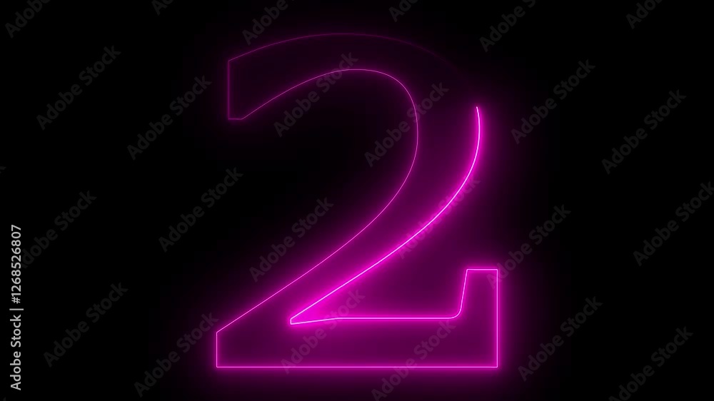2 text animation by pink color neon on black background. 2 text animation by pink color neon on black background.