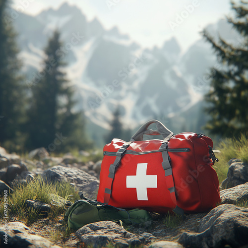 Emergency First Aid Kit in Wilderness – Outdoor Survival Medical Bag