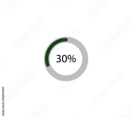 Wallpaper Mural 30% Circular Progress Bar - Loading Indicator - Vector AI File Torontodigital.ca