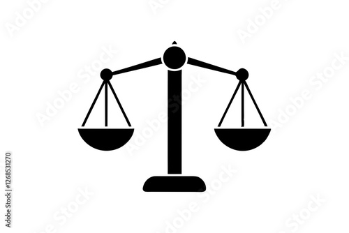 Scales of Justice Flat Icon for Apps and Websites | Vector Design