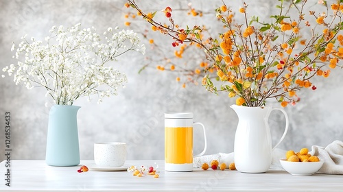 Vibrant floral arrangements