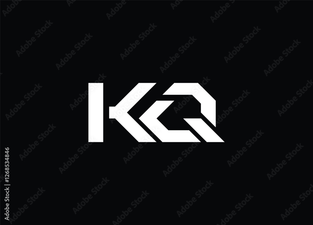 KQ logo design vector template design KQ logo design vector template design