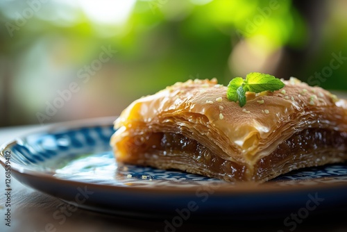 baklava, pastry, pistachio, pistachios, honey, syrup, bakery, sweet, dessert, layered, filo, dough, menu, menus, restaurant, photo, photographic, photorealistic, photography, dinner, background, wallp