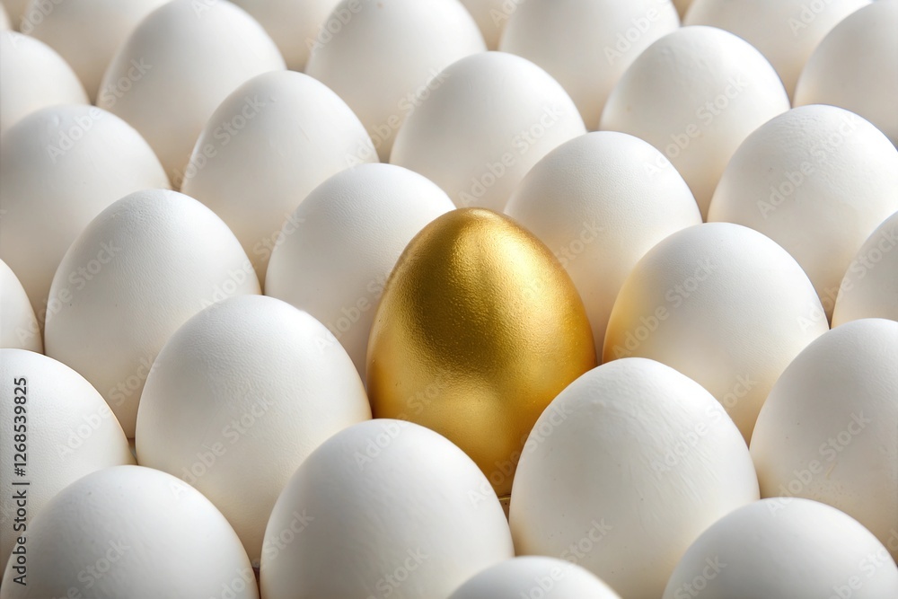 One Golden Egg Among White Eggs One Golden Egg Among White Eggs