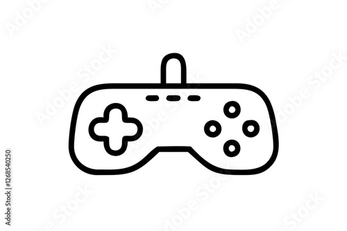 Video Game Controller Gamepad Flat Icon for Apps