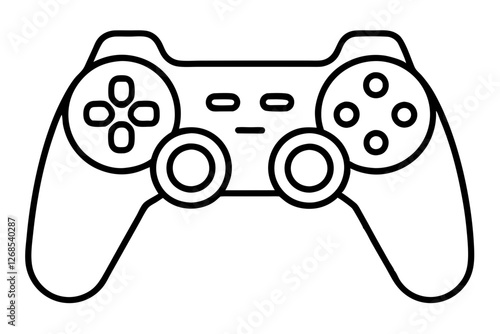 Video Game Controller Gamepad Flat Icon for Apps