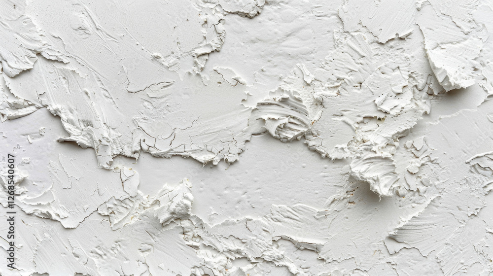 Obraz premium Textured white wall with abstract patterns and uneven surface