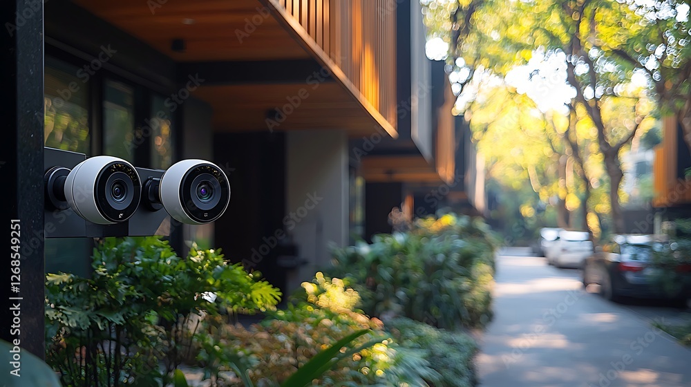 Fototapeta premium Daylight urban security cam