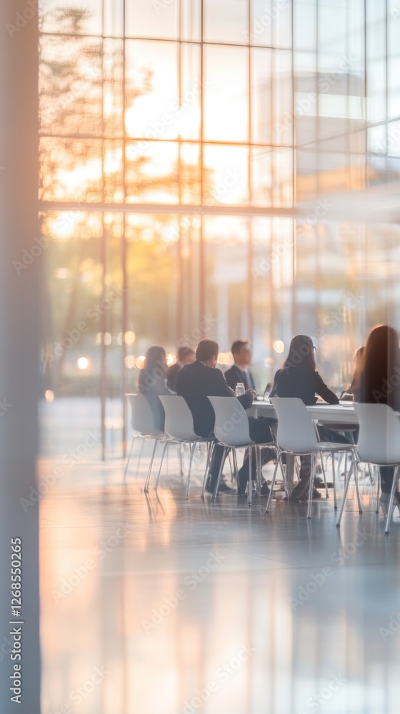 custom made wallpaper toronto digitalFrom above of group of diverse colleagues in formal clothing discussing business ideas while gathering at table in modern office and working together