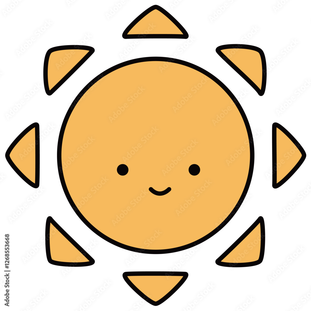 かわいい顔の太陽