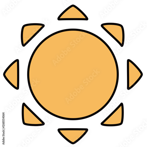 シンプルな太陽のイラスト