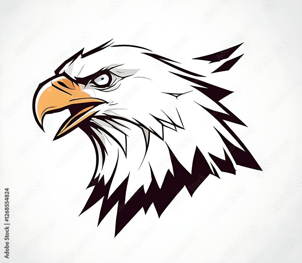 Obraz premium bald eagle vector illustration