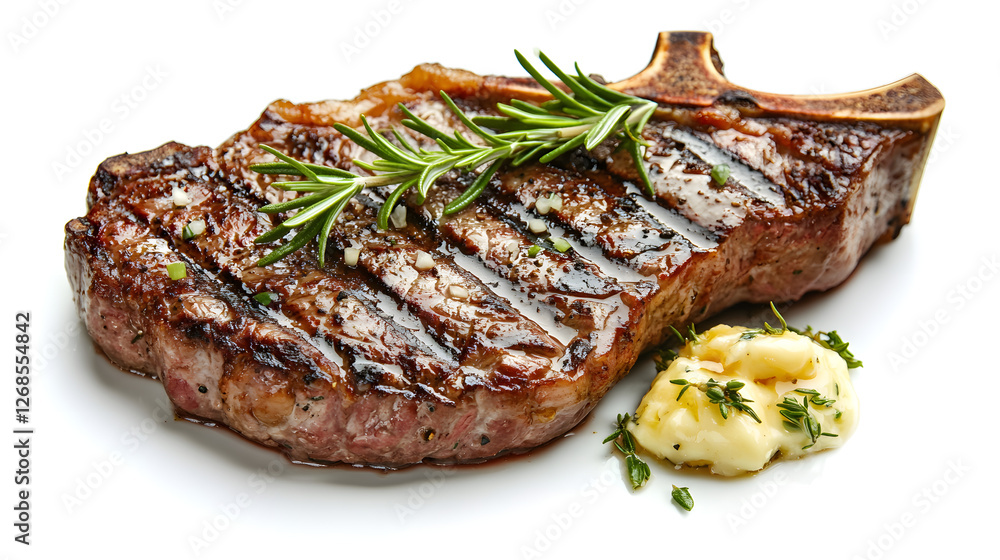 Grilled Steak with Rosemary and Butter Grilled Steak with Rosemary and Butter