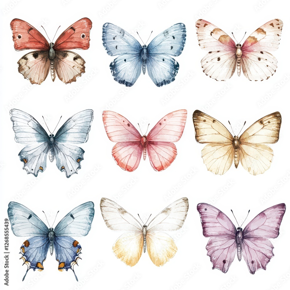 Delicate Pastel Butterfly a Captivating Collection of Vibrant and Ethereal Winged Creatures Delicate Pastel Butterfly a Captivating Collection of Vibrant and Ethereal Winged Creatures