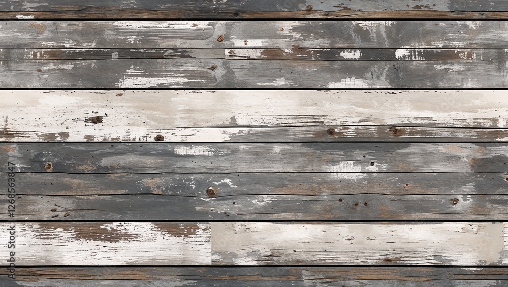 rustic, weathered wood panel design. The layout consists of vertical planks with a distressed appearance, showcasing a mix of gray and white tones. The surface has a textured look, with visible grain rustic, weathered wood panel design. The layout consists of vertical planks with a distressed appearance, showcasing a mix of gray and white tones. The surface has a textured look, with visible grain