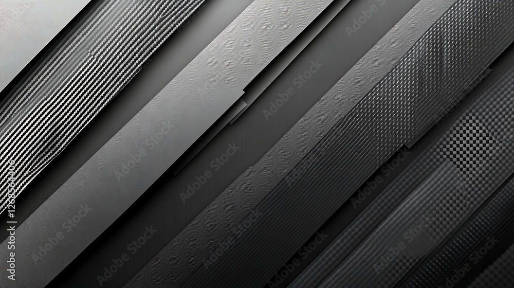 Obraz premium Abstract grayscale diagonal textured stripes design