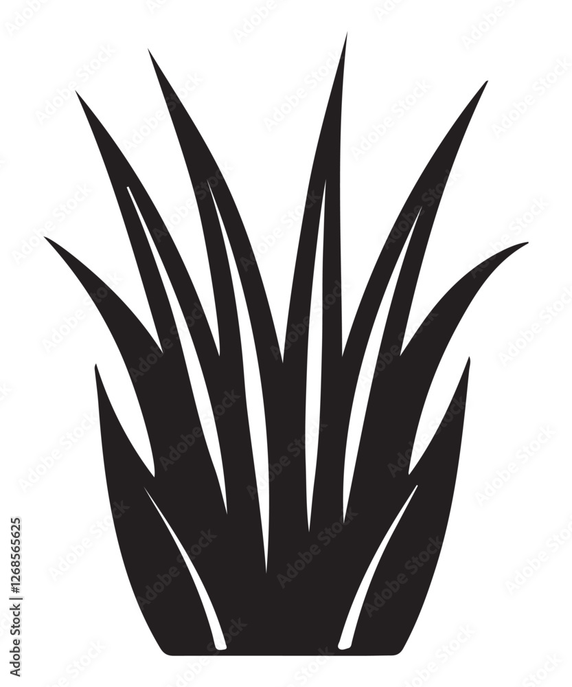 Grass and lawn growth cultivated spring foliage illustration. Grass and lawn growth cultivated spring foliage illustration.