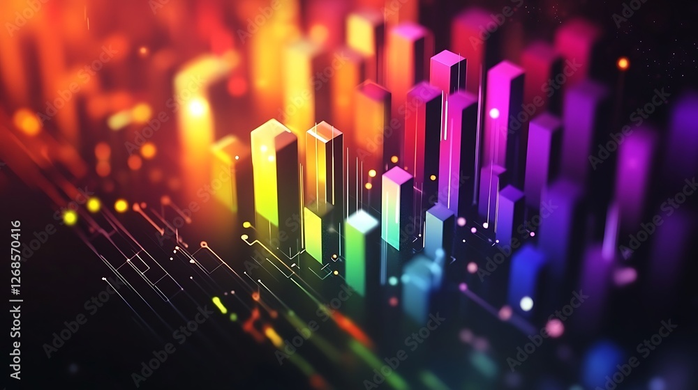 Abstract Colorful Cityscape Digital Art Abstract Colorful Cityscape Digital Art