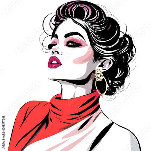 Fashion Lady. vector and PNG