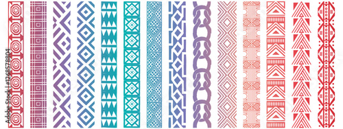 Kufi seamless pattern mega collection. Seamless Islamic pattern icon bundle