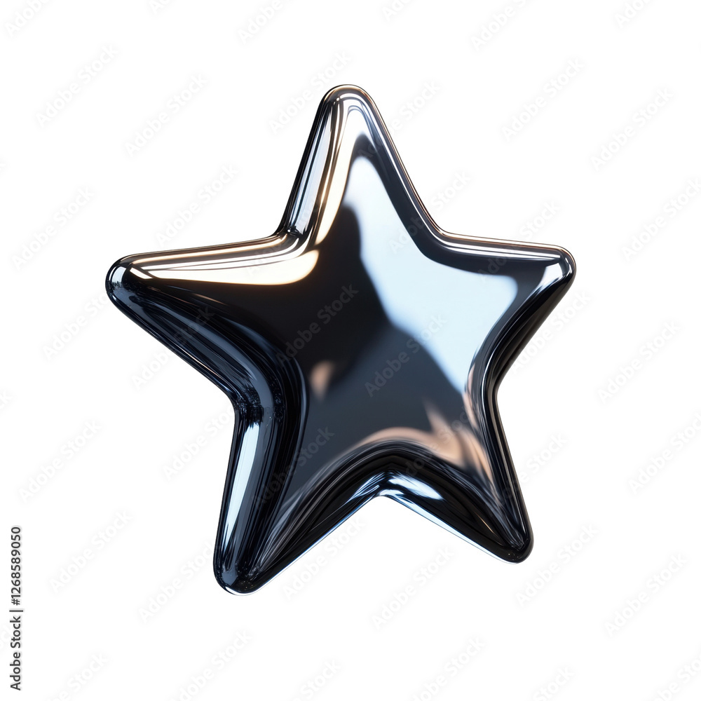 Shiny star shape, white isolate background Shiny star shape, white isolate background