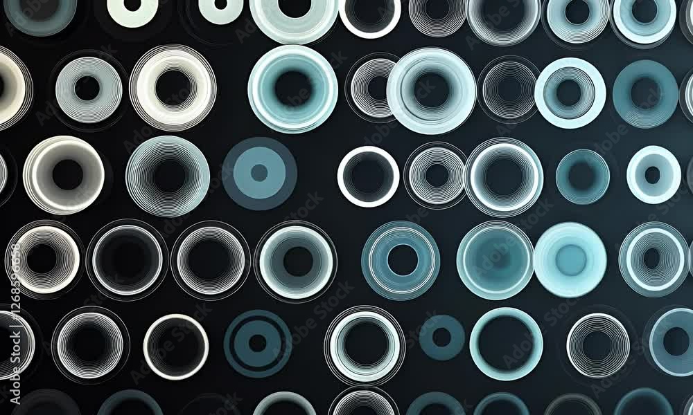 A futuristic abstract background featuring glowing circular patterns in a dark space. A modern digital design perfect for technology, innovation, motion graphics, and sci-fi themes. A futuristic abstract background featuring glowing circular patterns in a dark space. A modern digital design perfect for technology, innovation, motion graphics, and sci-fi themes.