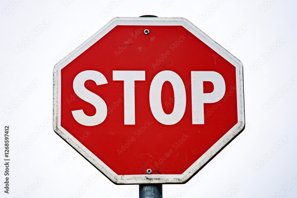 red and white stop sign against a cloudy sky red and white stop sign against a cloudy sky