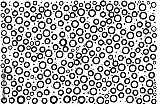 Black circle dot vector image on white background Images for background design Images for graphic design