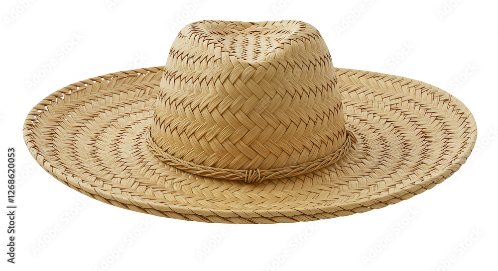 straw hat isolated on a white background straw hat isolated on a white background