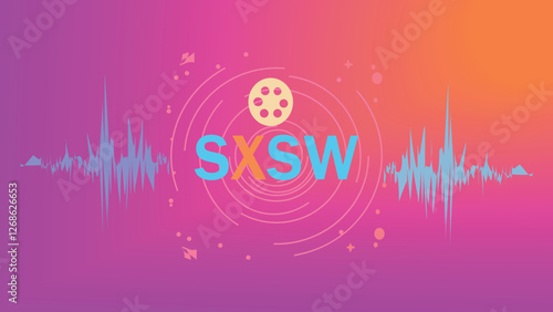 SXSW Festival Soundwave and Film Logo