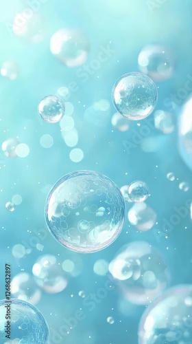 Wallpaper Mural Abstract blue gradient background for scientific and medical themes Torontodigital.ca