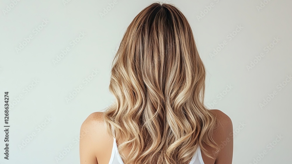 Fototapeta premium long hair isolated