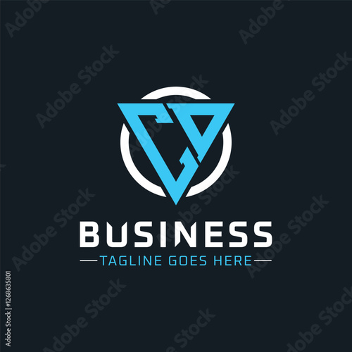 Free Download CD Monogram. Modern Initials CD Letter Logo Design with Blue and White Circle. CD Icon for Business Branding and Professional Identity - GFXLoad