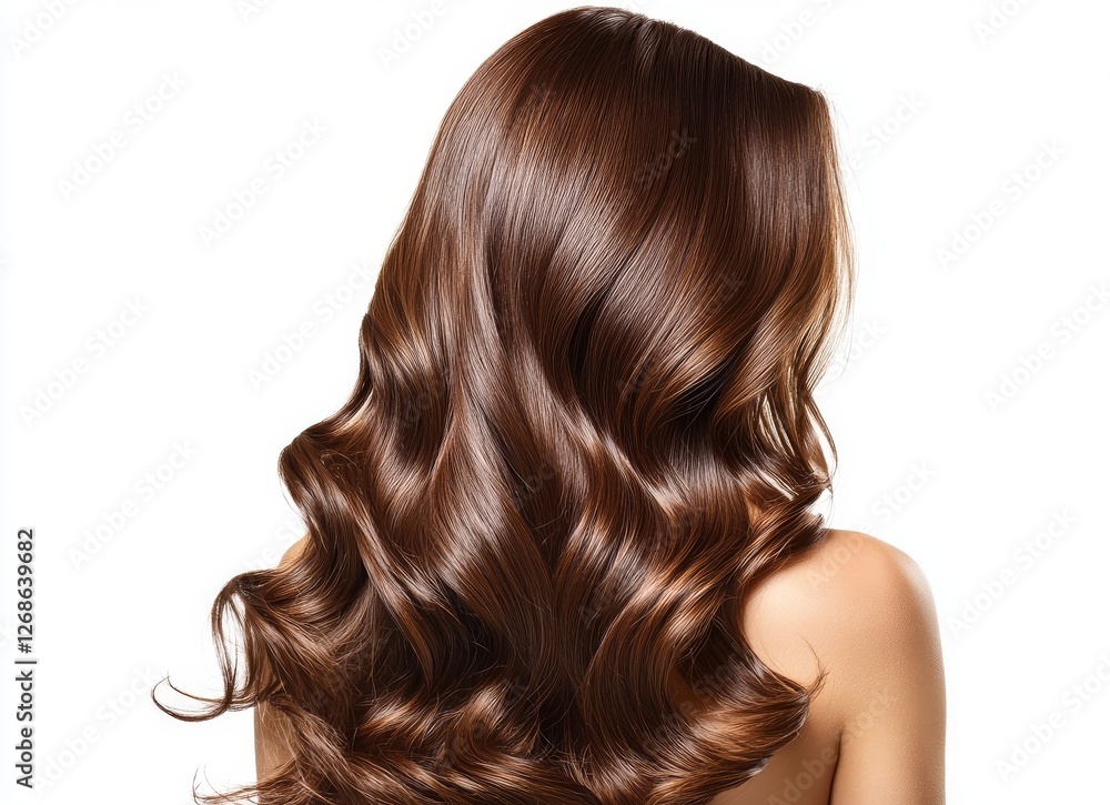 Naklejka premium woman with long hair