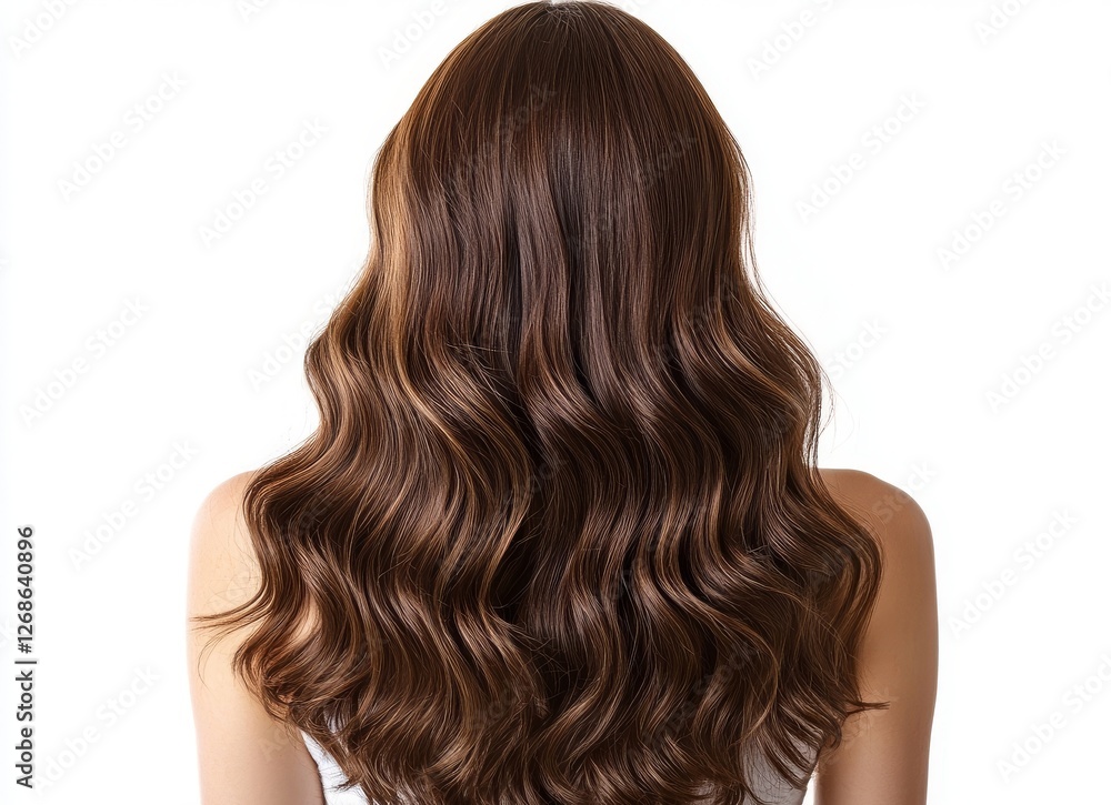 Naklejka premium long hair isolated