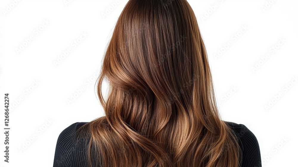 Naklejka premium woman with long hair