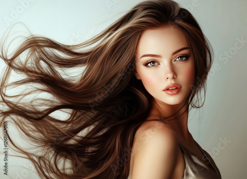 Wallpaper Mural portrait of a young woman Torontodigital.ca